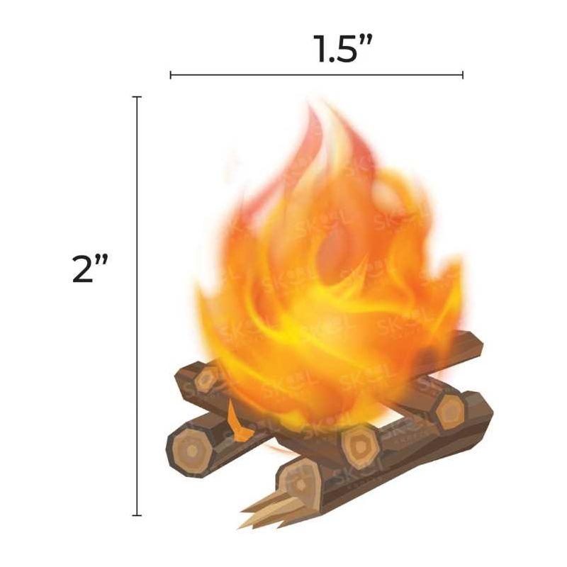 Fire Cardstock Cutout 2" 20/pk