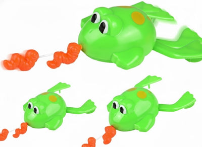 Pull-String Frog Bath Toy 6.5" 12/pk
