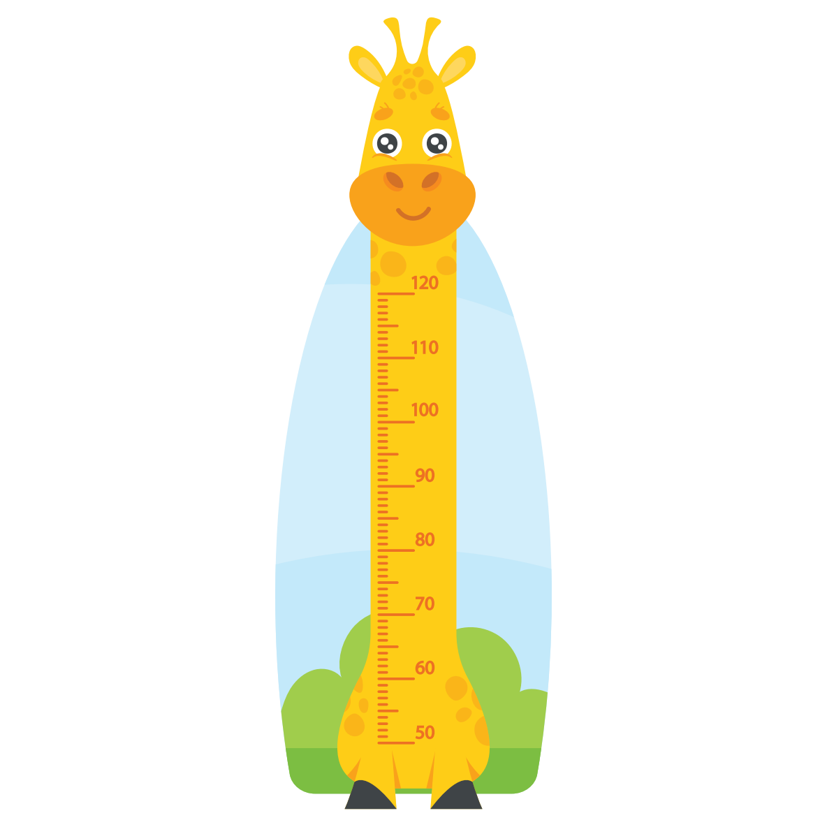 Height ruler Giraffe 24 x 60