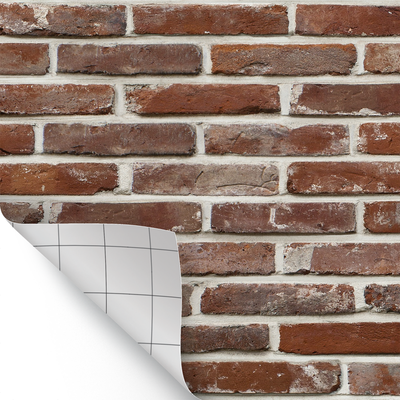 Red Brick Peel and Stick Decorative Paper, 17½" x 10 ft