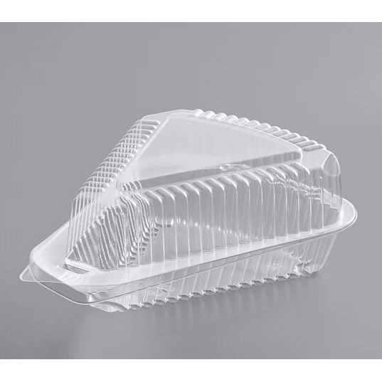 Stacking Triangle Containers Clear Hinged Triangle Container Bakery Vendor Bulk Pack – Skool Krafts
