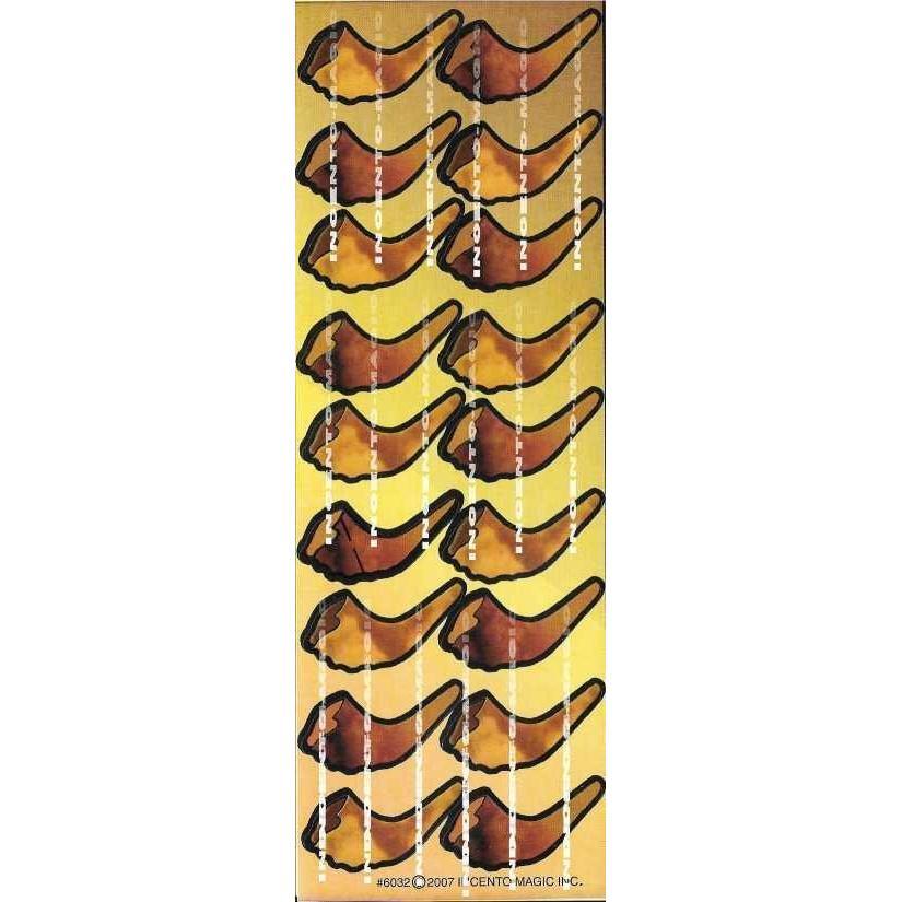 Stickers Shofar 1 1/2" (25 Sheets)