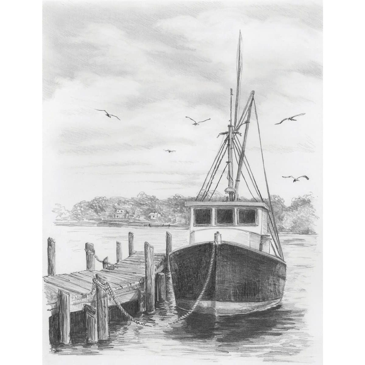 Fishing Boat Sketching Made Easy Kit