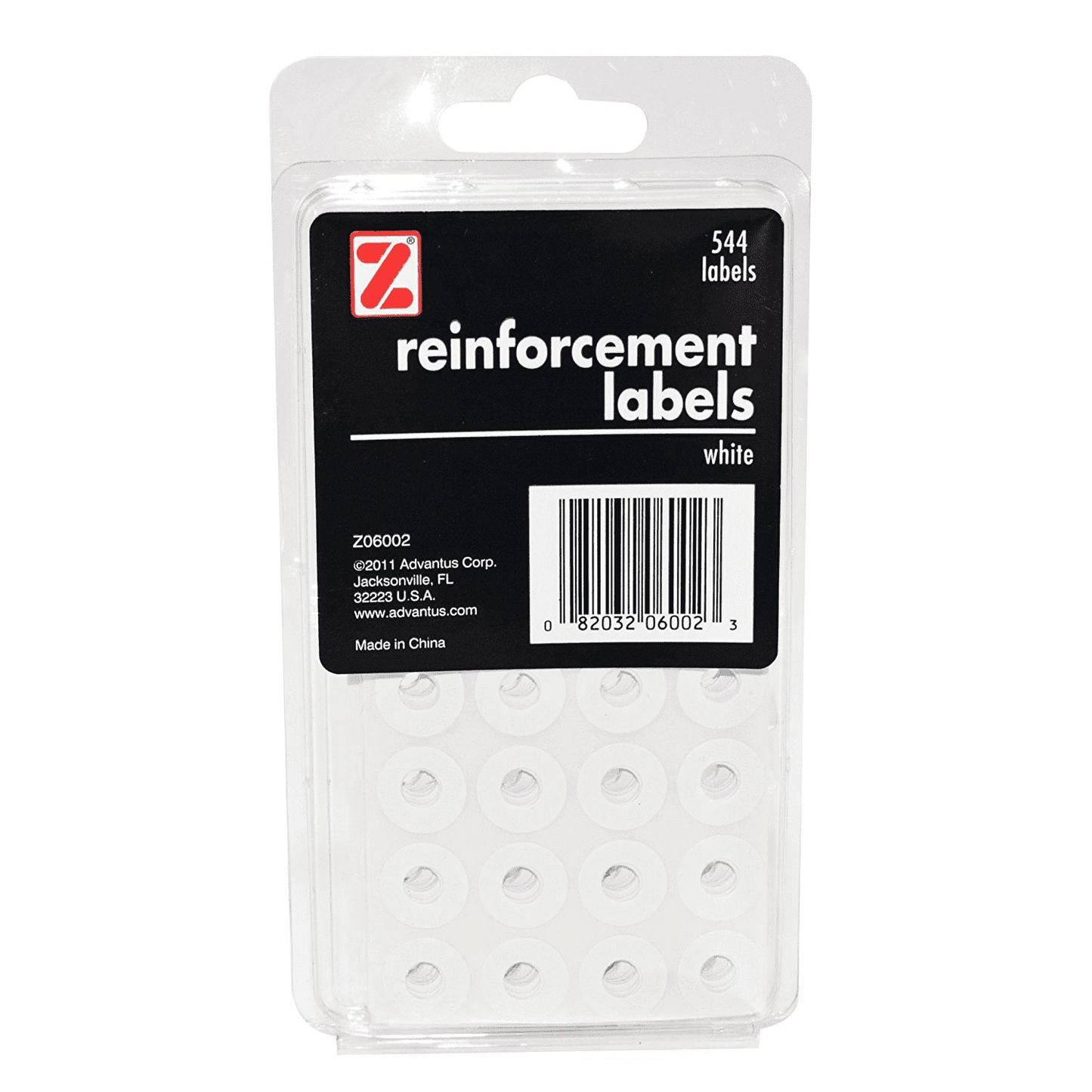 Reinforcement Labels White 300/pk