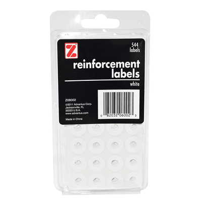 Reinforcement Labels White 300/pk