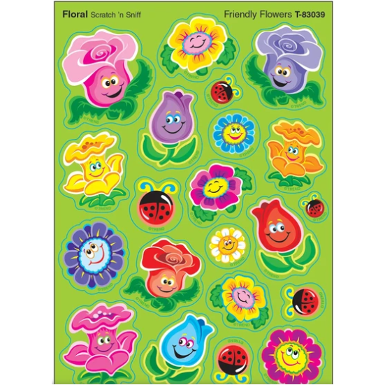 Floral Scent Stickers 84/pk (4 Sheets)