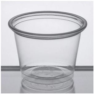 1 oz. Clear Plastic Souffle Cup / Portion Cup - 100/Pack