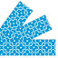 Floral Blue Borders 2 3/4in x 35 3/4ft 12/pk (Discontinued)