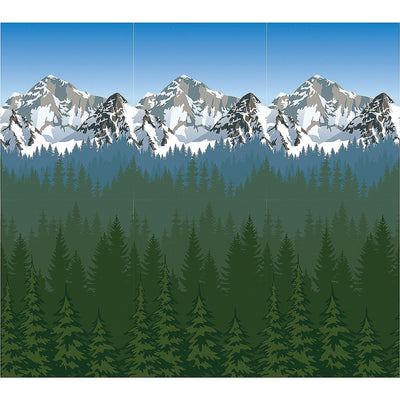 Mountain & Forest Background, 30 ft. x 8 ft. - 1 Pc.