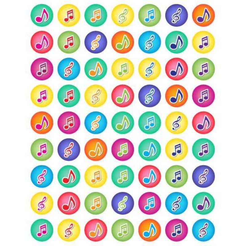 Musical Notes Stickers 6 sheets