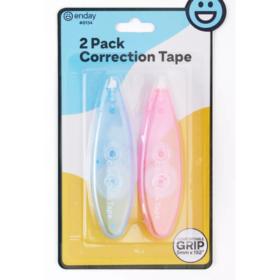 Correction Tape Pen 2/pk