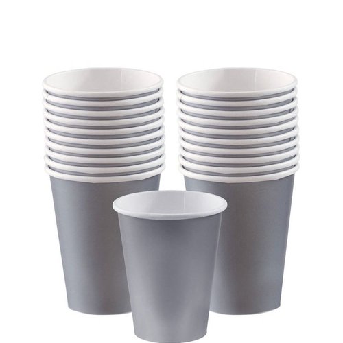 Paper Cups Metallic Silver 10/pk