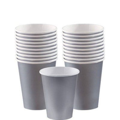 Paper Cups Metallic Silver 10/pk