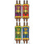 Stickers Colored Torah 4 on a Sheet (25 Sheets)