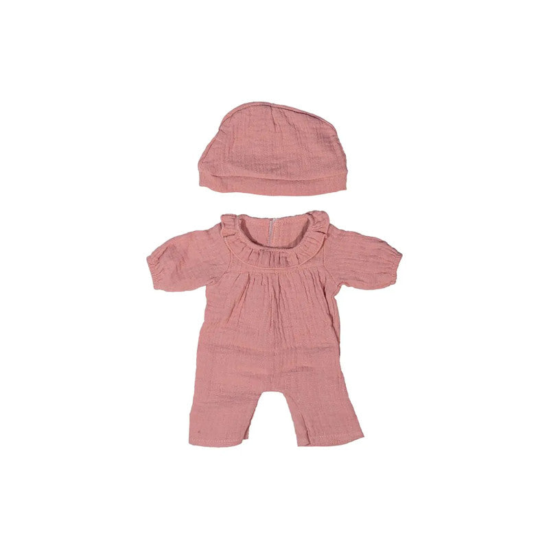 Doll Clothing Pink Pajamas with Hat, 15"