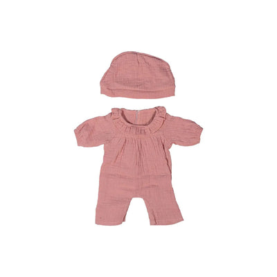 Doll Clothing Pink Pajamas with Hat, 15"