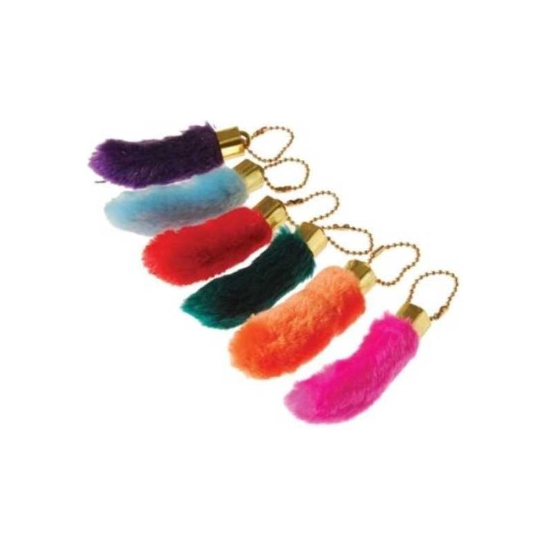 Fake Rabbits Foot Keychain 12/pk