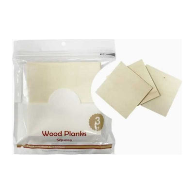 Square Wood Planks 4-ct