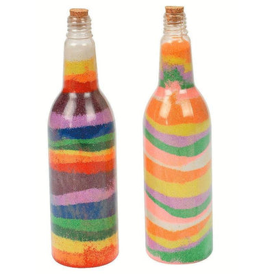 Plastic Sand Art Bottles 7 1/2" 8oz 12/pk