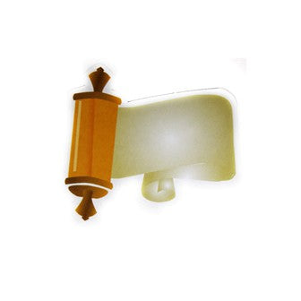Open Megillah Cutout 2" 40/pk. W/glitter (Discontinued)