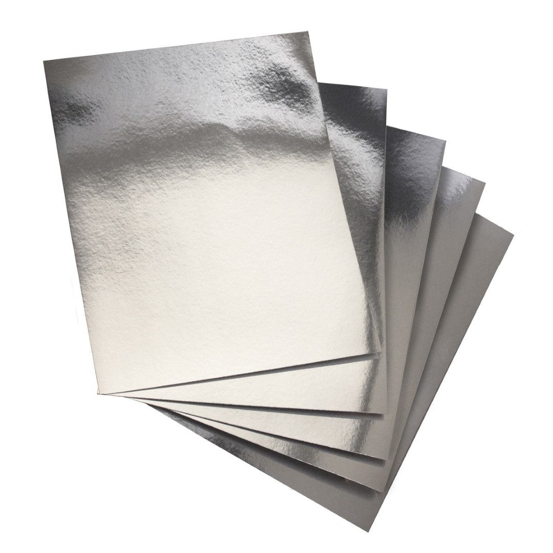 Metallic Foil Board (Silver, 8.5" X 11", 25/pk)