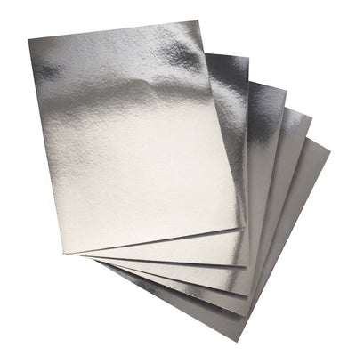 Metallic Foil Board (Silver, 8.5" X 11", 25/pk)