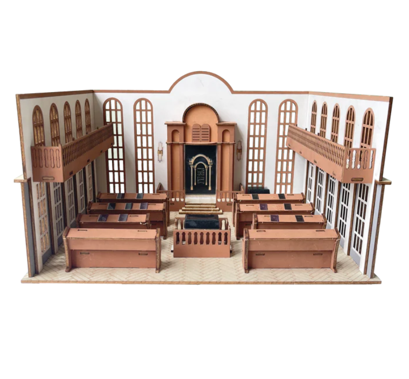 Wooden Shul 3D Puzzle 12" x 10" x 7.3"