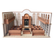 Wooden Shul 3D Puzzle 12" x 10" x 7.3"