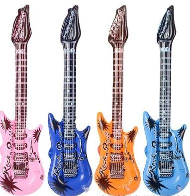 Rock Guitar Inflate 24" 12/pk