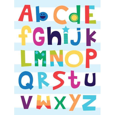 abc poster with stripes 18 x 24.