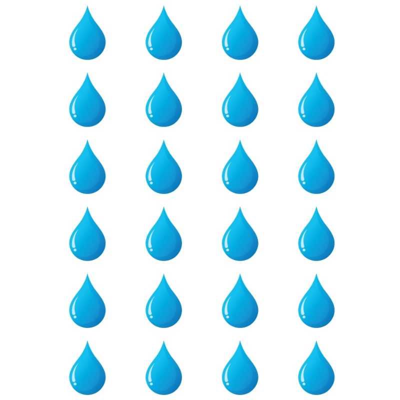 Drop Stickers, Round 25MM, 10/pk