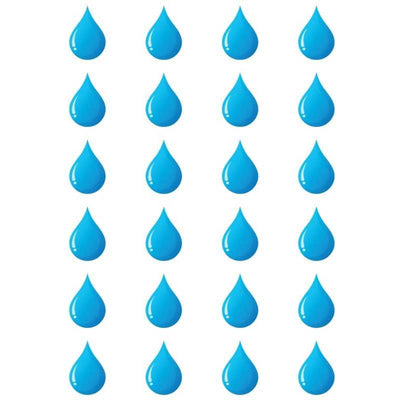 Drop Stickers, Round 25MM, 10/pk