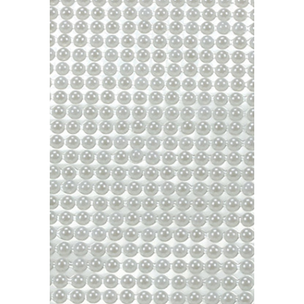 Adhesive Rhinestone Pearls White 6mm 504/pk