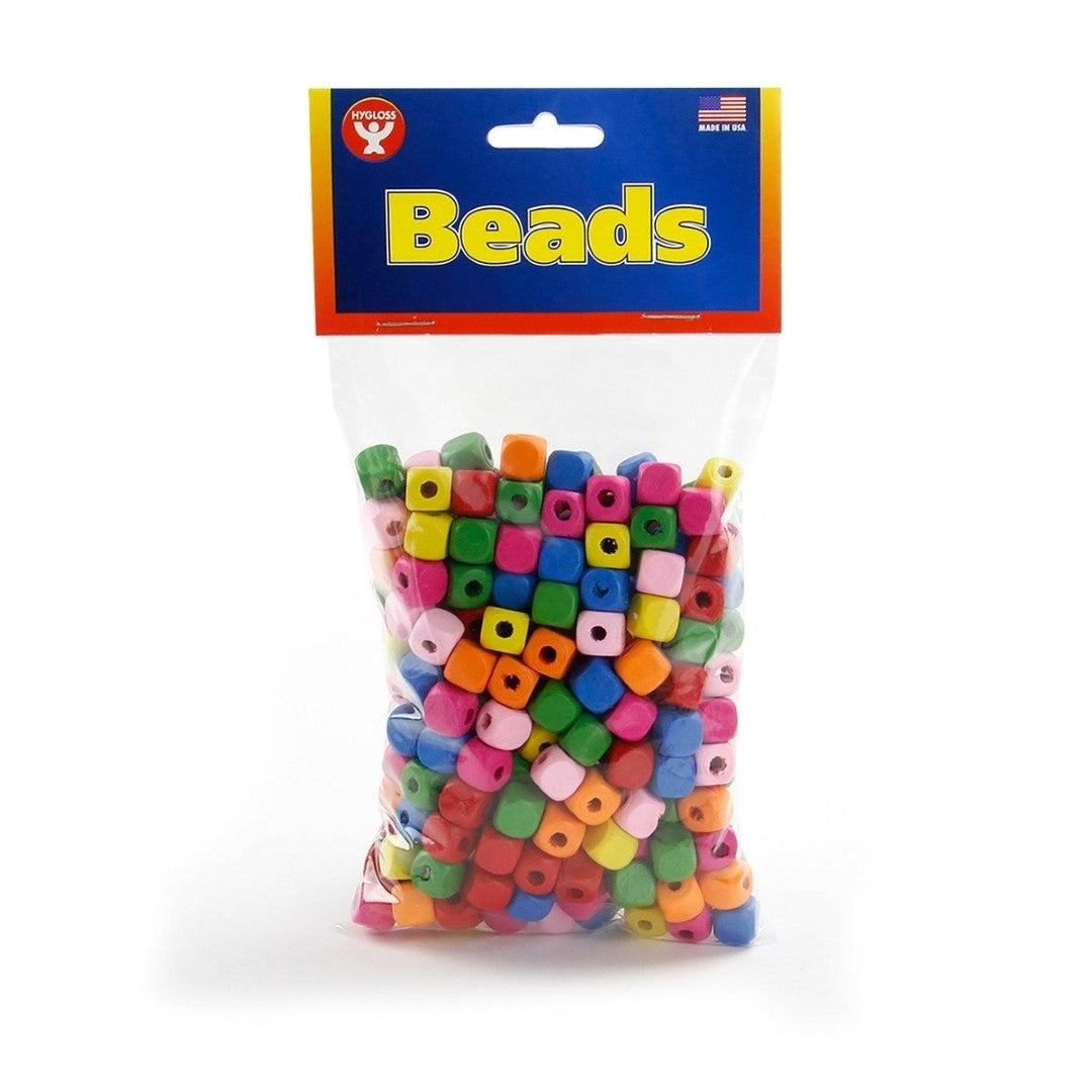 Bright Wooden Cube Beads 250/pk (closeout)