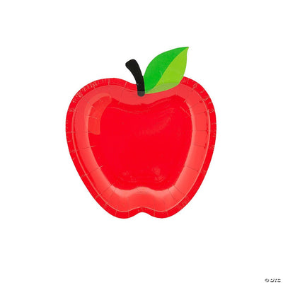 Apple-Shaped Dessert Plates 7" 8/pk