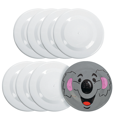 White Flying Discs 1/pcs 7"