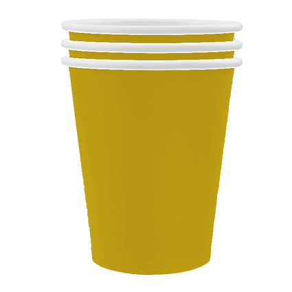 Paper Cups Metallic Gold 10/pk