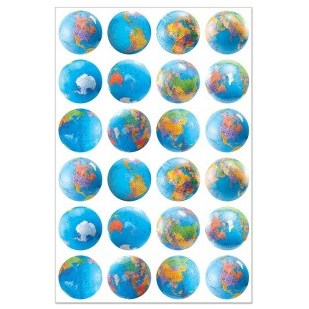 Globes Stickers (3 Sheets)