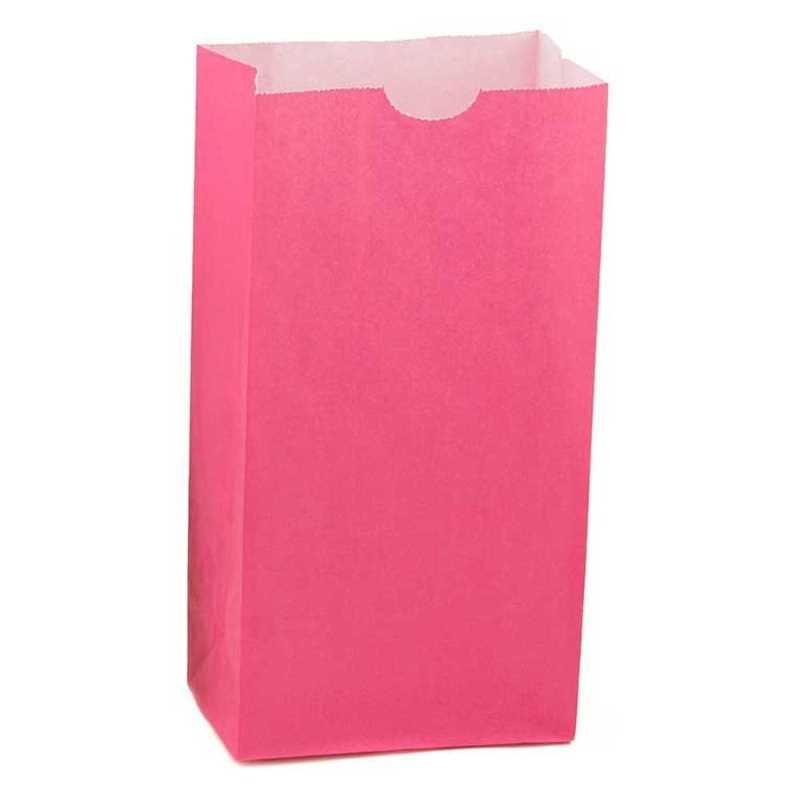 Craft Paper Bags (Small, Red, 100)