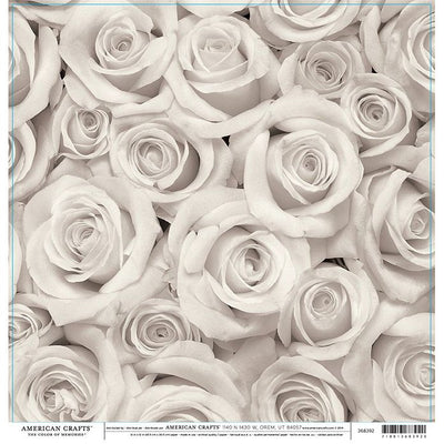 Open Stock -  Patterned Paper - Double Sided - Large Roses