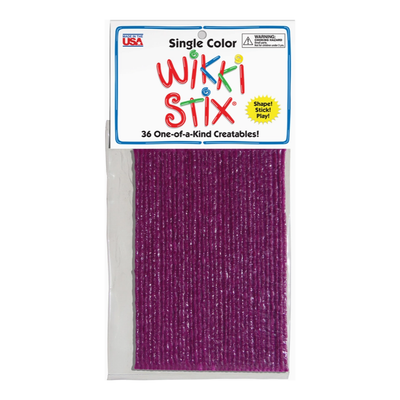 Wikki Stix Single Color Pak Purple 6" 36/pk