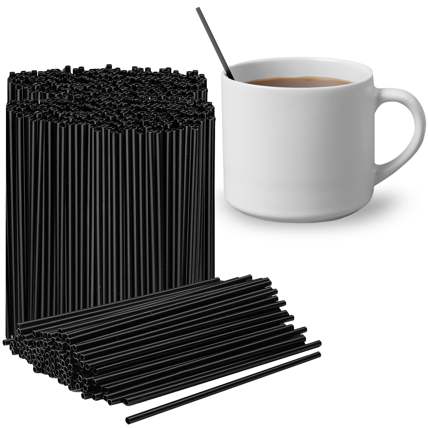 Black Straws 8" 400/ct