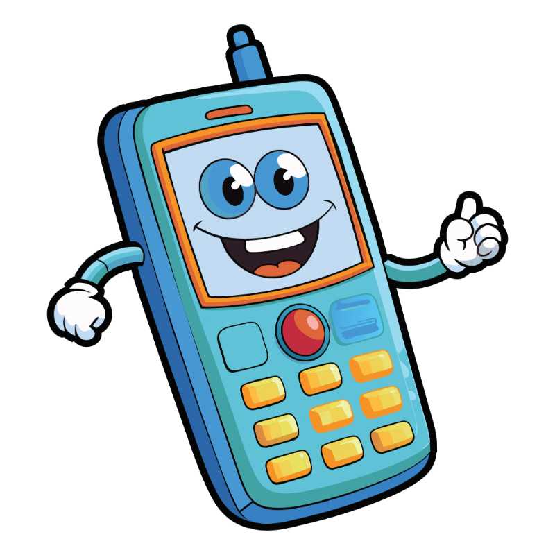 cute cartoon cell phone Centerpiece 24x28