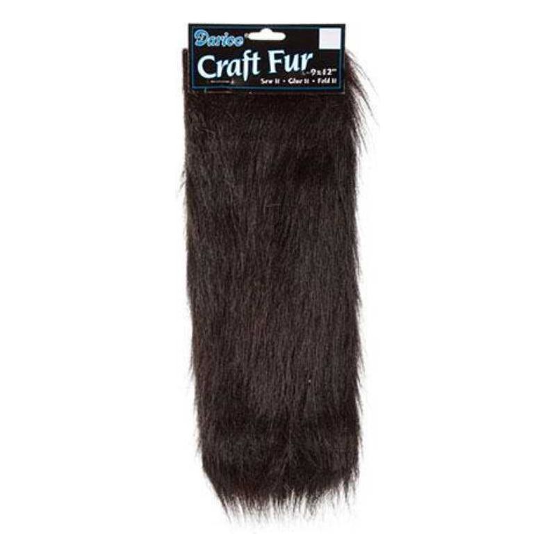 Long Pile Fur 9 x 12 inches (Black)