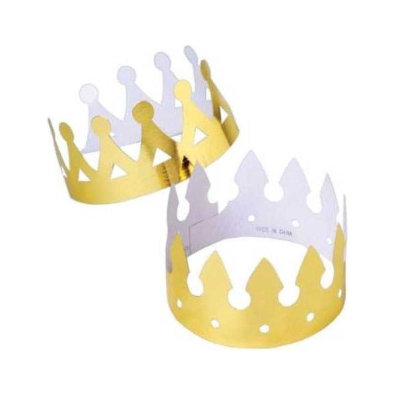 Gold Foil Crowns 12/pk