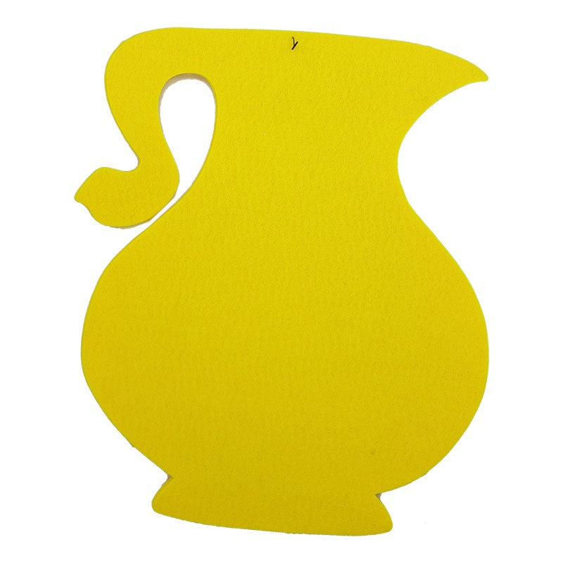 Felt Jug Accent Asst Colors 12"x10" 1pc (closeout)