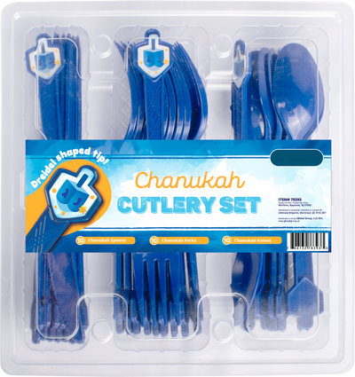 Dreidel Cutlery Set