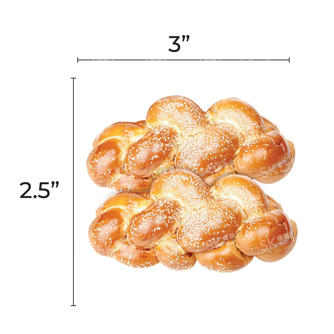 Pair Of Challahs Cutout 3in 20/pk