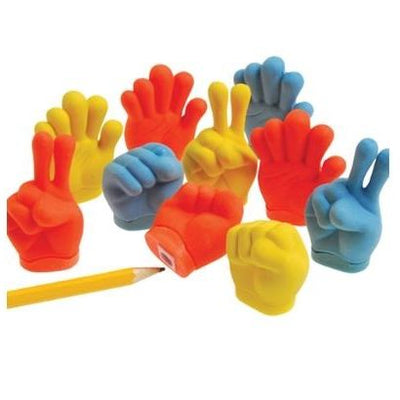 Hand Shaped Sharpeners/Erasers 12/pk (discontinued)
