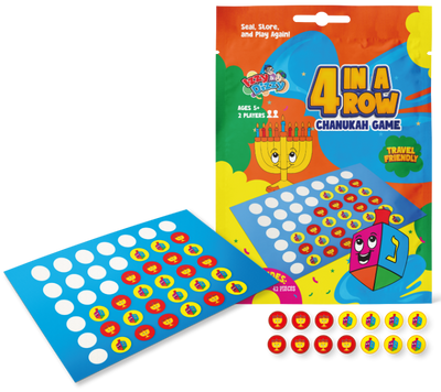 Chanukah 4-in-a-Row Travel Game